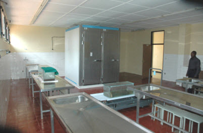 Dissection room in Butare (Rwanda)